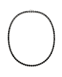 Cecil Black CZ Tennis Necklace