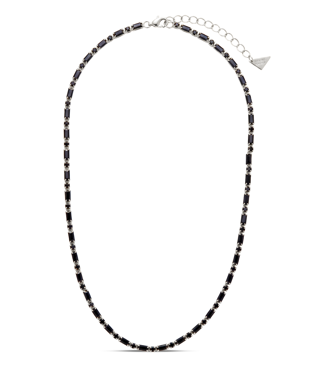 Georgia Black CZ Tennis Necklace