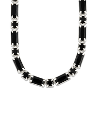 Georgia Black CZ Tennis Necklace