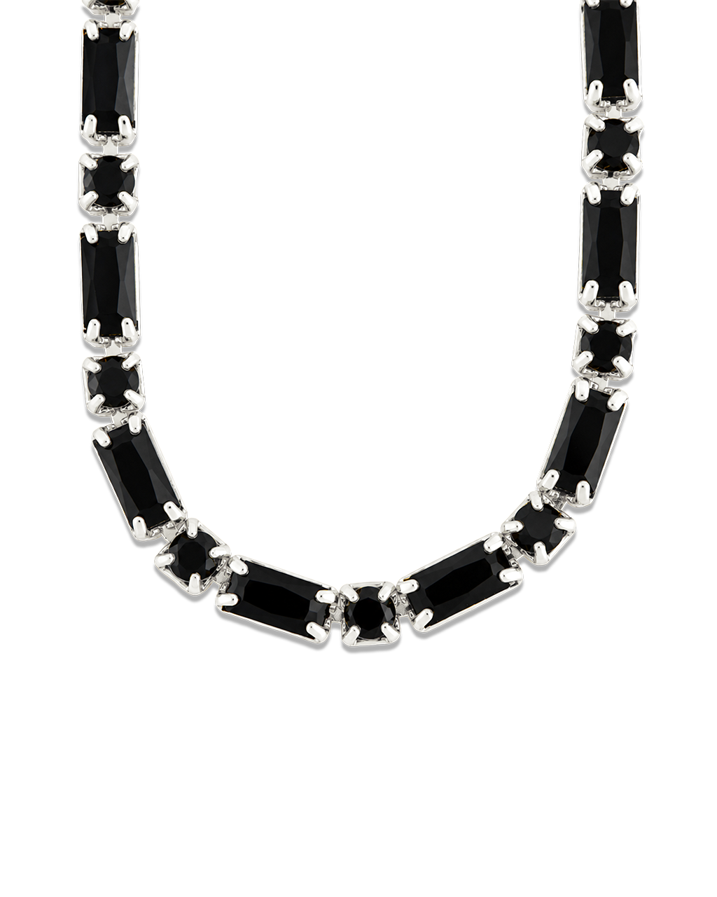 Georgia Black CZ Tennis Necklace