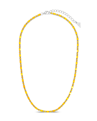 Georgia Canary CZ Tennis Necklace