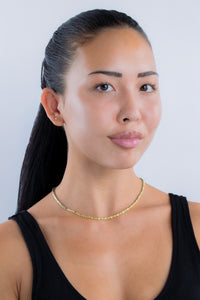 Georgia Canary CZ Tennis Necklace
