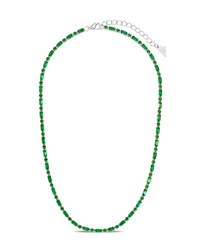 Georgia Emerald CZ Tennis Necklace