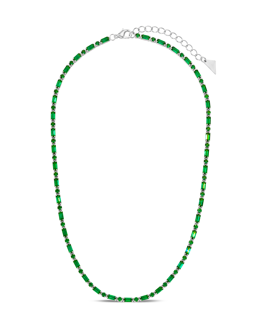 Georgia Emerald CZ Tennis Necklace