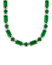 Georgia Emerald CZ Tennis Necklace
