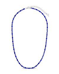 Georgia Sapphire CZ Tennis Necklace