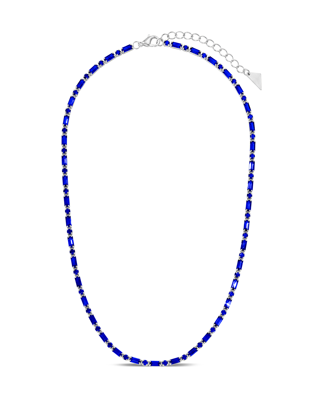 Georgia Sapphire CZ Tennis Necklace
