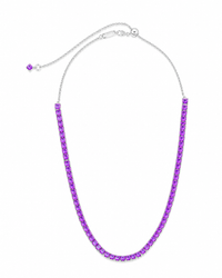 Brette Amethyst CZ Tennis Necklace