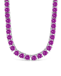 Jadon Amethyst CZ Tennis Necklace