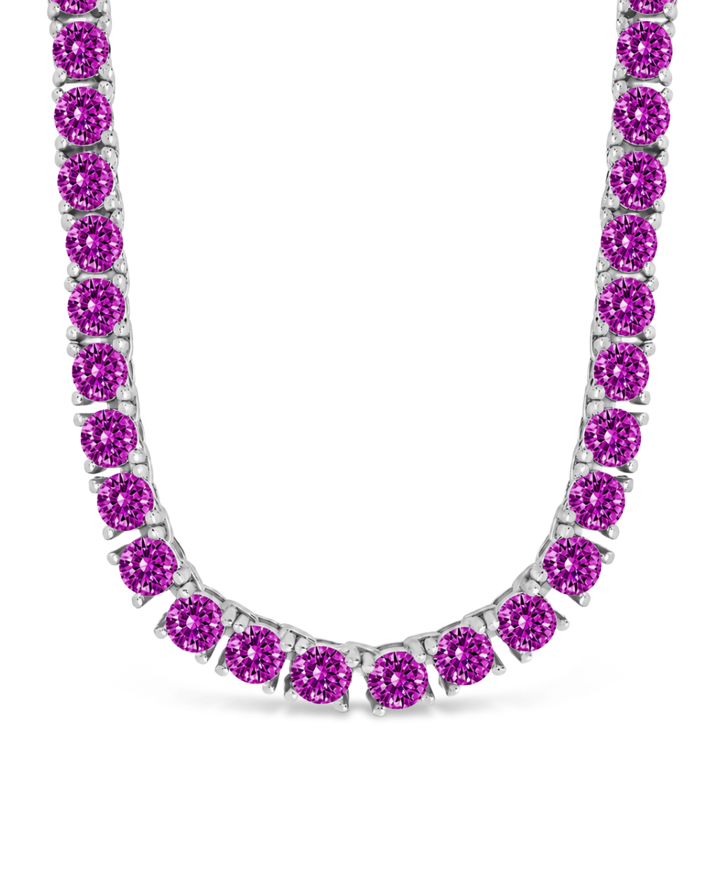 Jadon Amethyst CZ Tennis Necklace