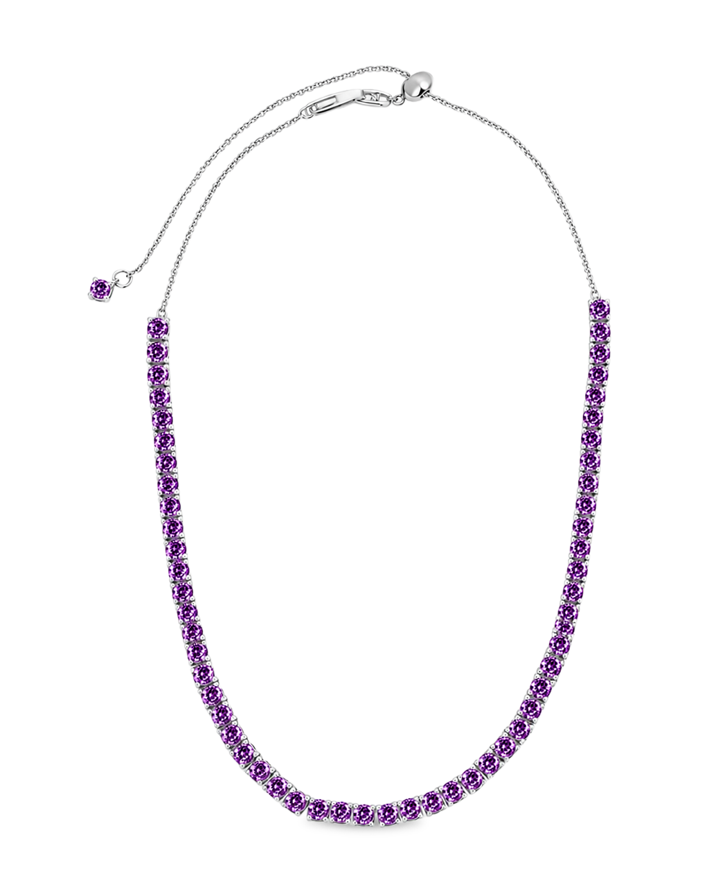 Jadon Amethyst CZ Tennis Necklace