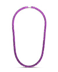 Marisol Amethyst CZ Tennis Necklace