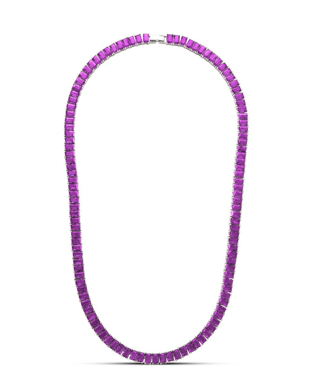 Marisol Amethyst CZ Tennis Necklace