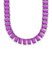 Marisol Amethyst CZ Tennis Necklace
