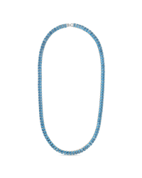 Marisol Aquamarine CZ Tennis Necklace