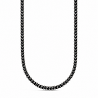 Marisol Black CZ Tennis Necklace