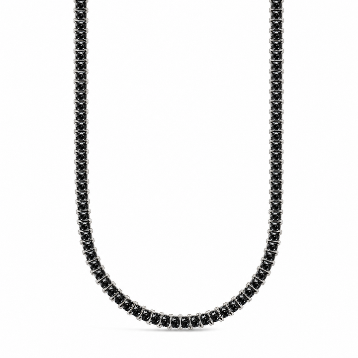 Marisol Black CZ Tennis Necklace
