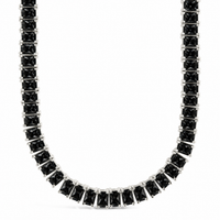 Marisol Black CZ Tennis Necklace