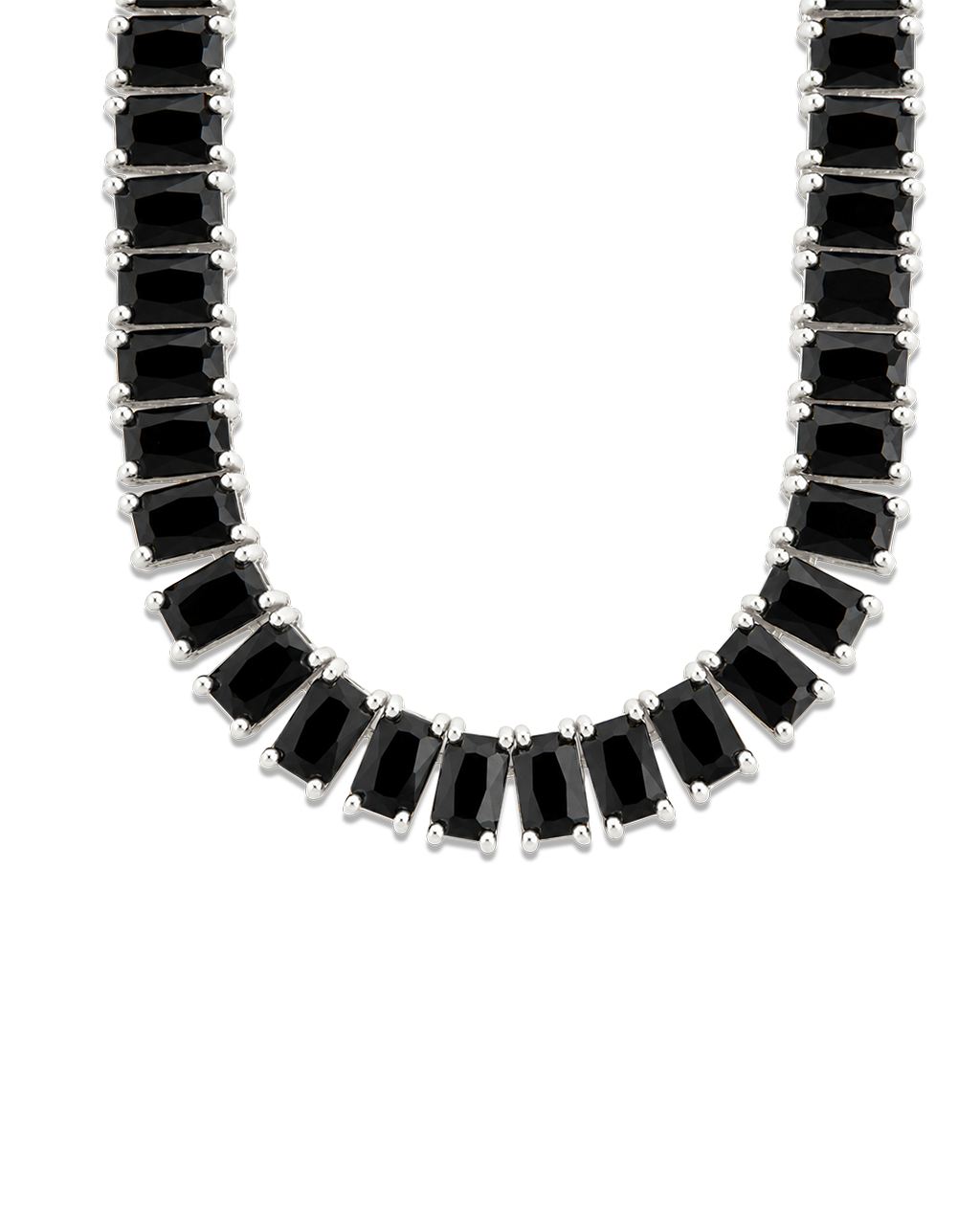 Marisol Black CZ Tennis Necklace