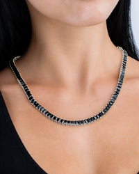 Marisol Black CZ Tennis Necklace