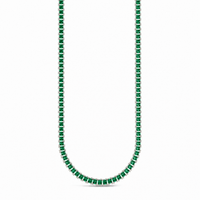 Marisol Emerald CZ Tennis Necklace