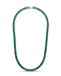 Marisol Emerald CZ Tennis Necklace