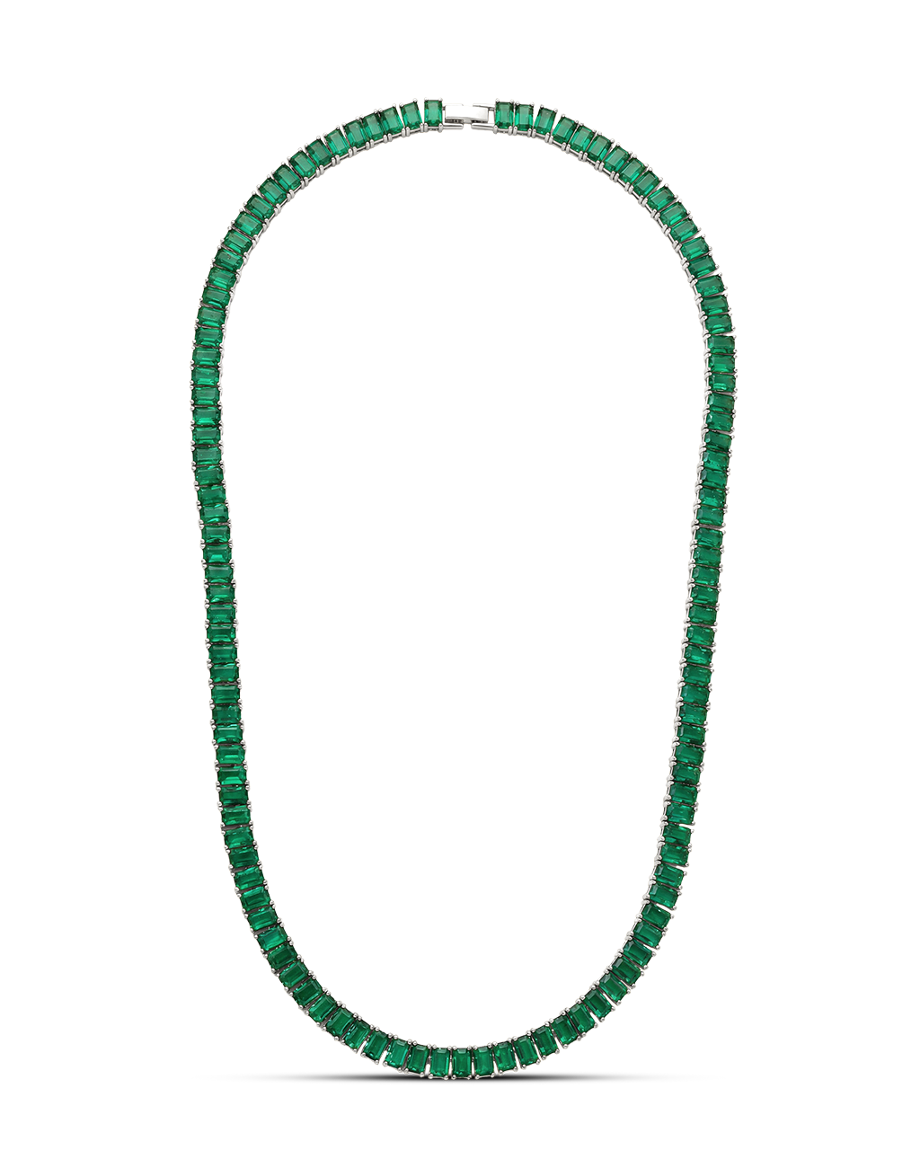 Marisol Emerald CZ Tennis Necklace