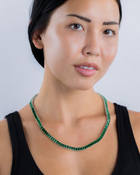 Marisol Emerald CZ Tennis Necklace