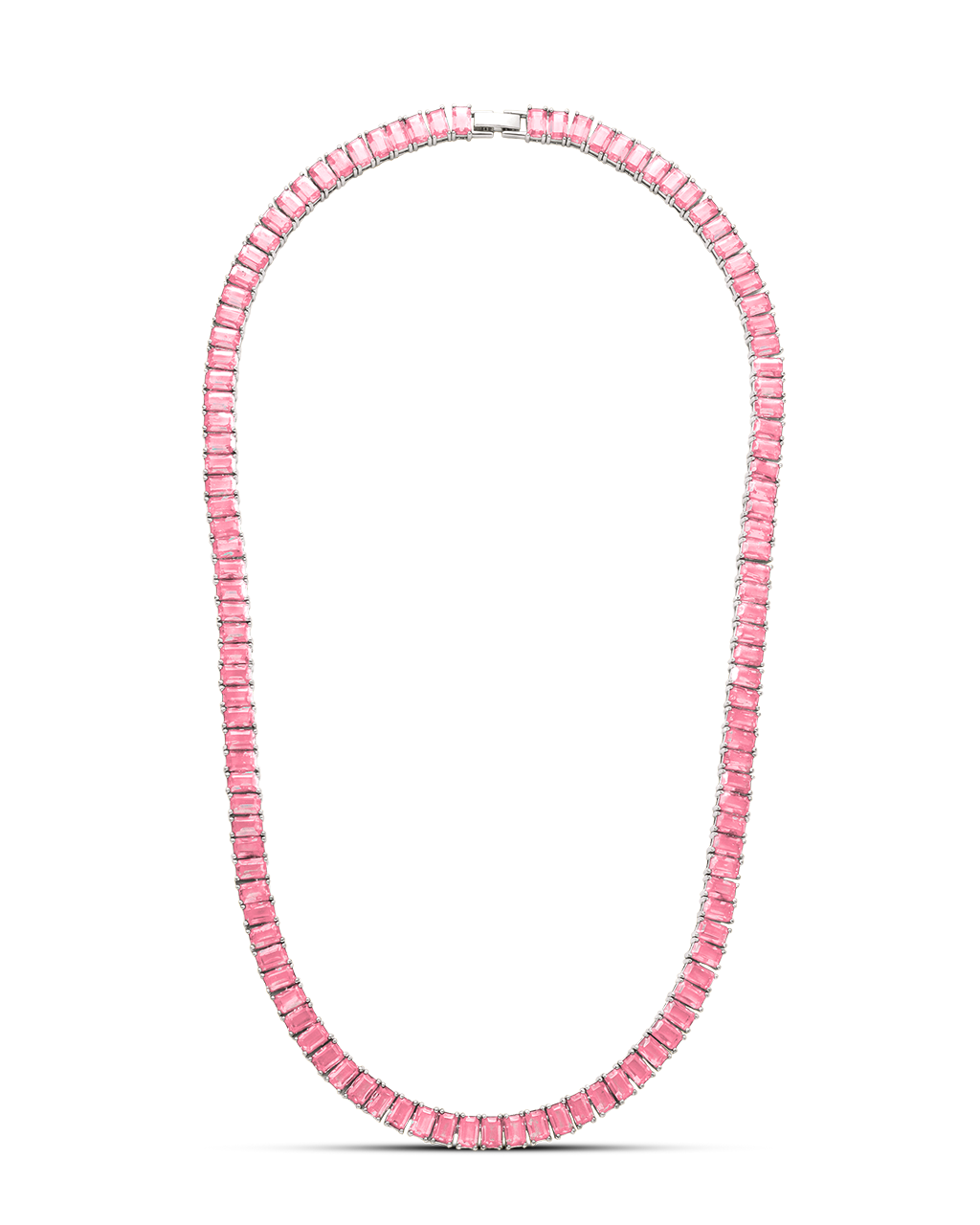 Marisol Light Pink CZ Tennis Necklace
