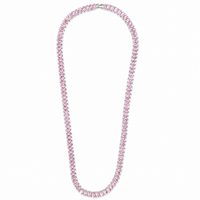 Marisol Light Pink CZ Tennis Necklace