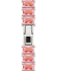 Marisol Light Pink CZ Tennis Necklace