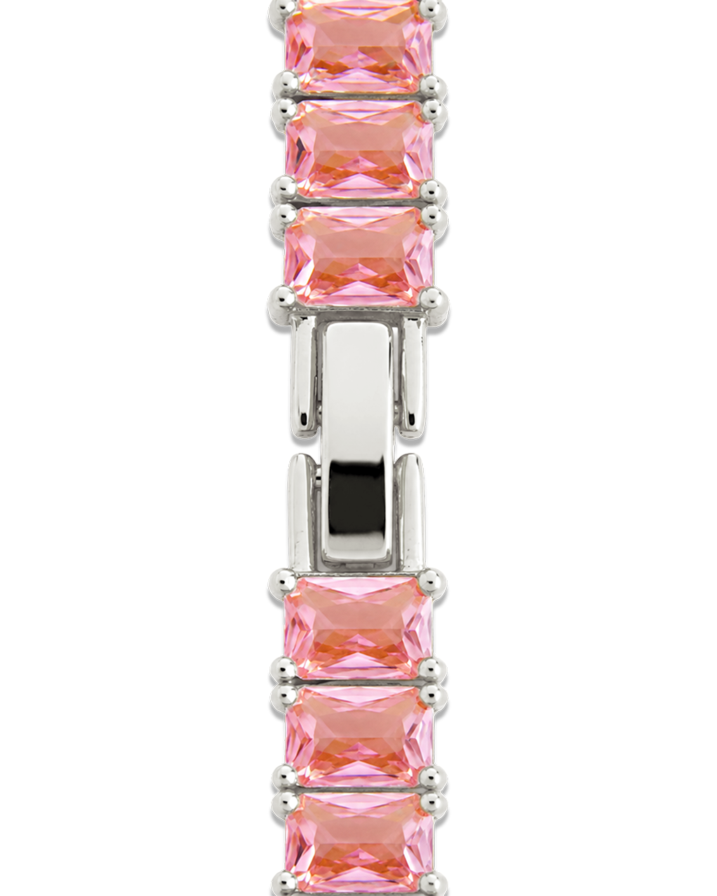 Marisol Light Pink CZ Tennis Necklace