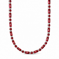 Georgia Garnet CZ Tennis Bundle - Sterling Forever