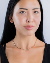 Georgia Garnet CZ Tennis Necklace