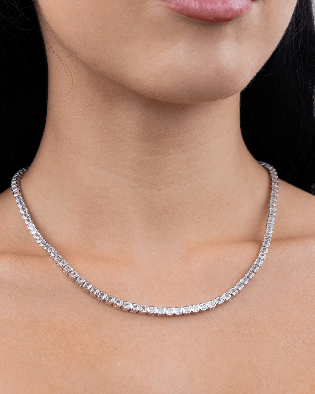 Helene Asscher Cut Tennis Necklace