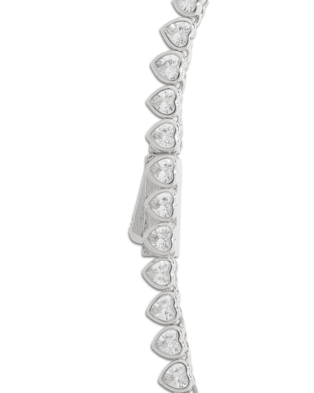 Helene Heart Cut Tennis Necklace