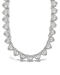 Helene Heart Cut Tennis Necklace