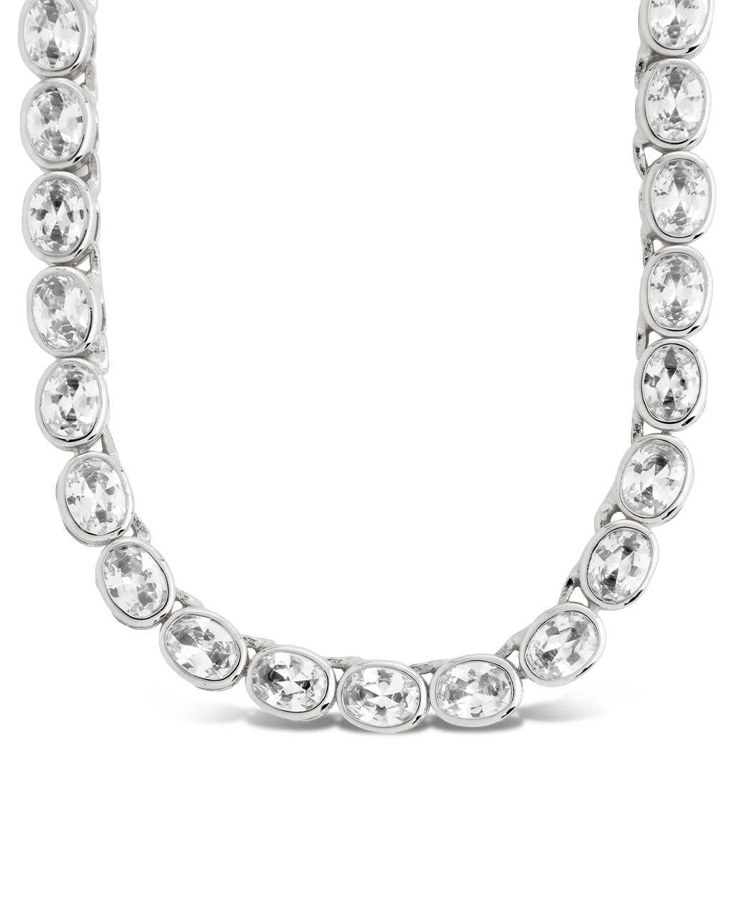 Helene Oval Cut Tennis Necklace