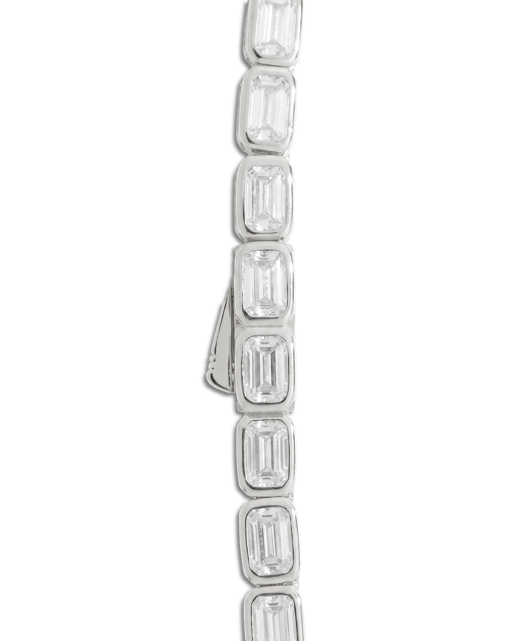 Helene Emerald Cut Tennis Necklace