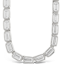 Helene Emerald Cut Tennis Necklace