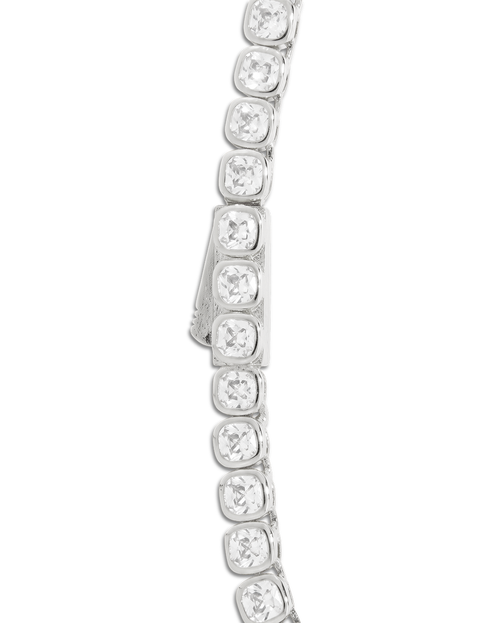 Helene Cushion Cut Tennis Necklace