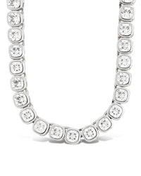 Helene Cushion Cut Tennis Necklace
