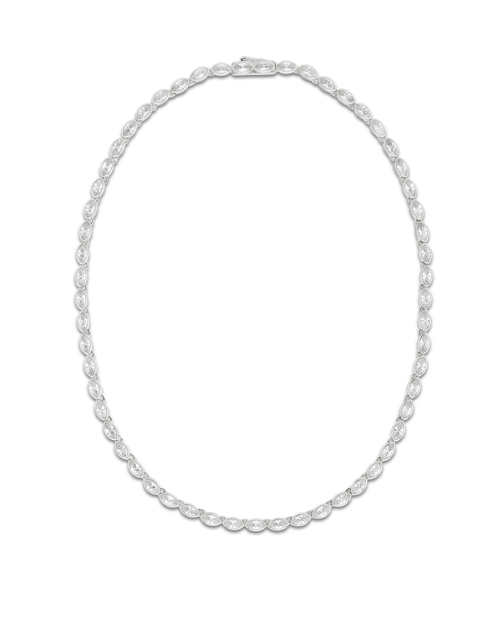 Helene Marquise Cut Tennis Necklace