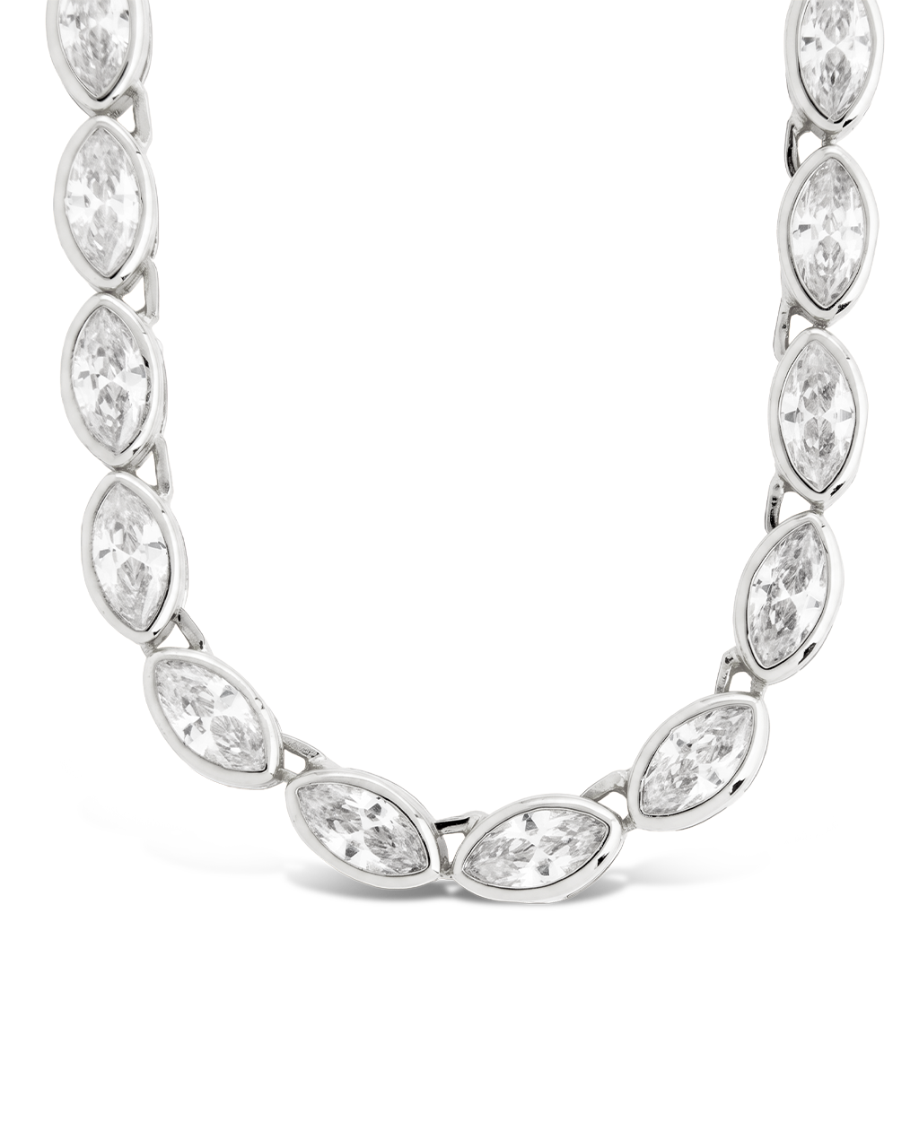 Helene Marquise Cut Tennis Necklace