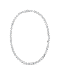 Helene Bezel CZ Tennis Necklace