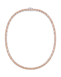Cecil Champagne CZ Tennis Necklace
