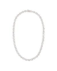Elongated Cushion Tennis Necklace