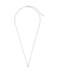 Sterling Silver Round CZ Prong Set Pendant - Sterling Forever