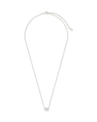 Sterling Silver Emerald Bezel Set Pendant - Sterling Forever