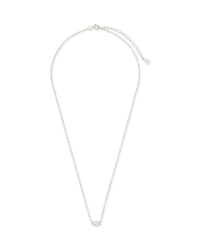 Sterling Silver Marquise Bezel Set Pendant - Sterling Forever